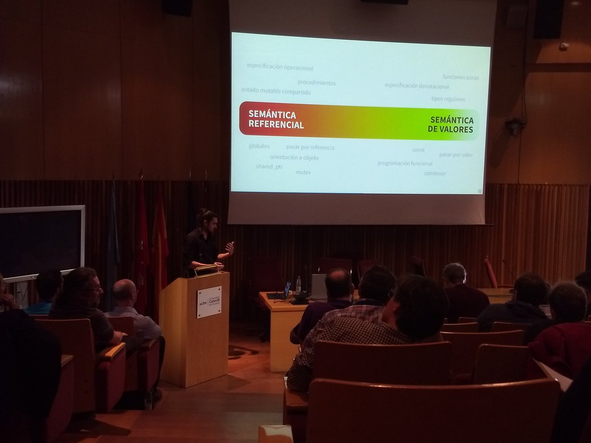 jgsogo's tweet image. Wow! First Witgenstein, now semantics... I'm loving this talk by @sinusoidalen #usingstdcpp #Madrid #cpp