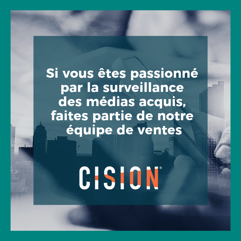 CisionQC's tweet photo. Nous sommes à la recherche d'un Chef, Comptes Clé, Développement des Nouvelles Affaires pour joindre l'équipe.

En savoir plus : https://t.co/WDhEMwAylq https://t.co/RpDtWEm6Ld