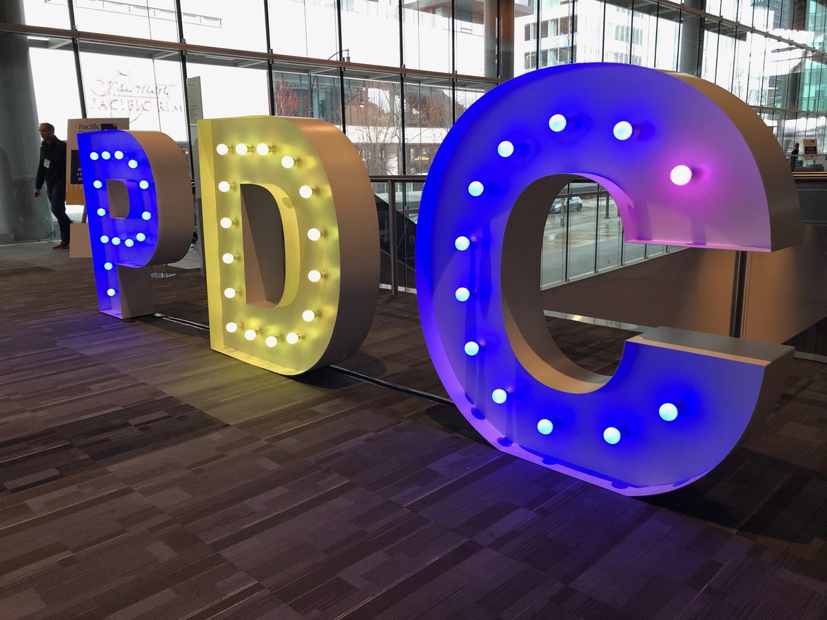 CDABC's tweet photo. It's on! We are here at @pdconf in our booth across from registration and in our hospitality suite in room 210 on the second floor. Come hang with your fellow CDAs! #2019pdc #cdabc #darw2019 https://t.co/cUxmcGw6DL