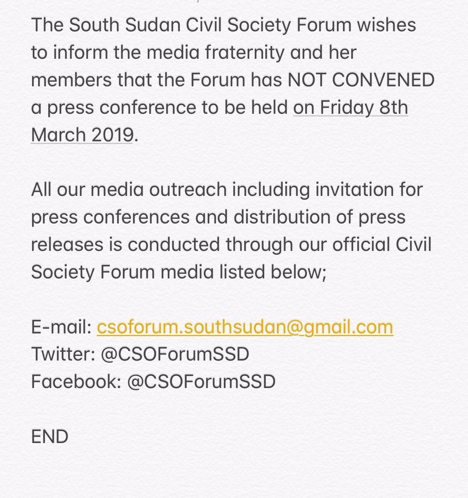 CSOForumSSD's tweet photo. @RadioMiraya @EyeRadioJuba @RadioOneSS @radiobakhita @RadioOneSS @JacobBulBior @DukeGeoffrey #SouthSudan https://t.co/ulCsLQxmOl