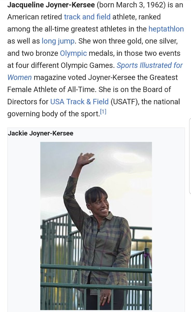 #WomensHistoryMonth #JackieJoynerKersee #OlympicGoldMedalist #ThinkingOutLoud