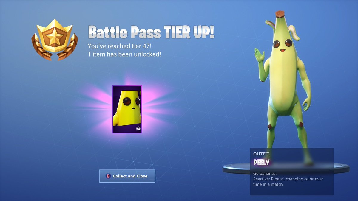 Fortnite peely reactive skin