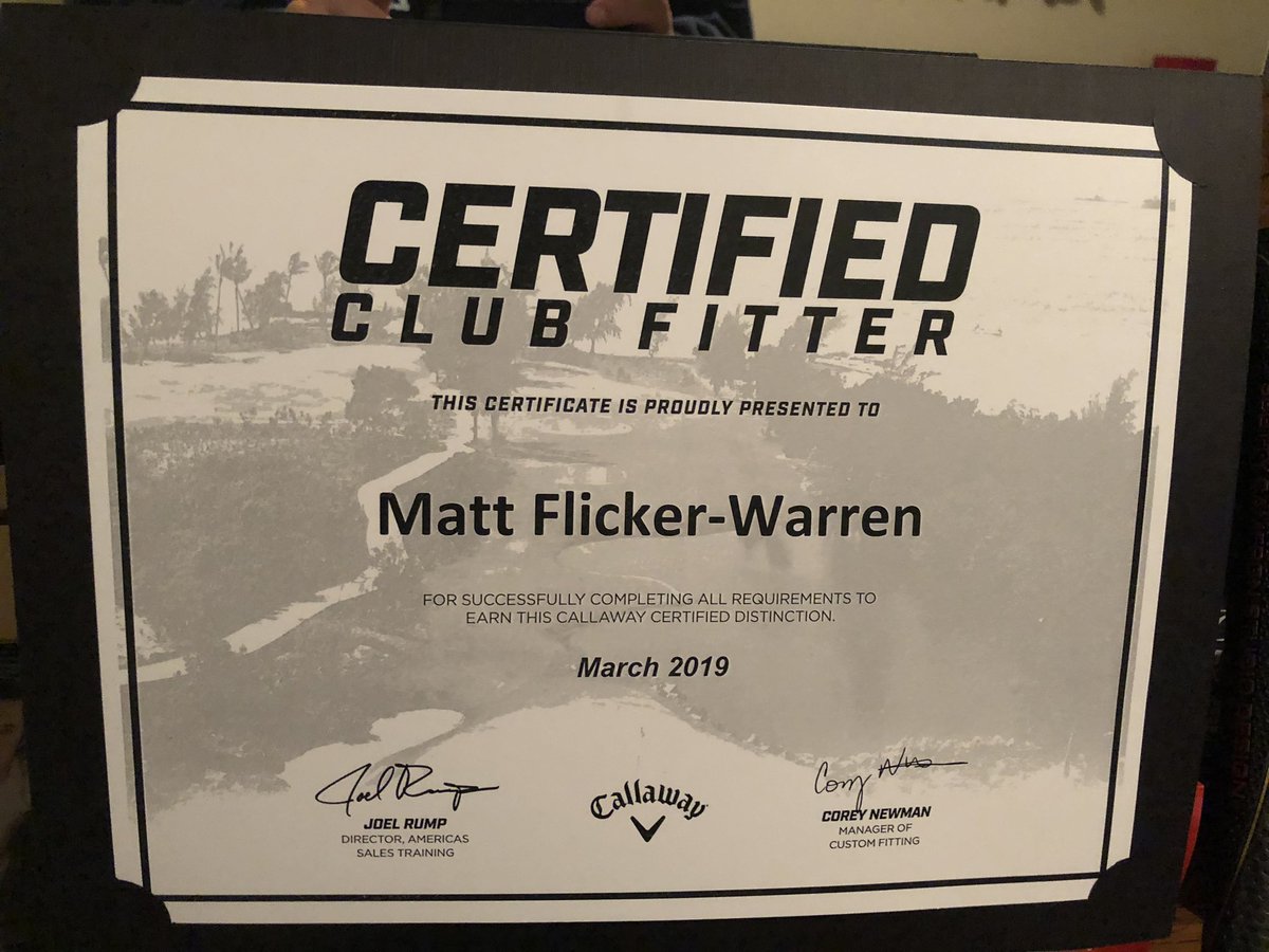 Thanks to @GolfTown and @CallawayGolf for hosting product knowledge yesterday. Special thanks to Amy and John for running the seminar and teaching me about all the new product. If you’re thinking about getting fit, come see me, I’ll get you dialed in. 🤙🏻 #fittingmatters