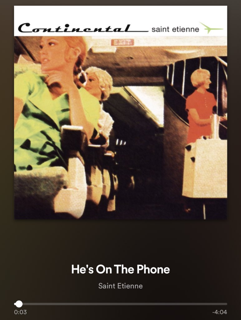 thatjohn's tweet photo. So I’ve been earworming myself with Étienne Daho telling my French friends where I’m going all week, but I’m too much of a 90s kid not to prefer the Saint Etienne version. #thatjohnproblems https://t.co/WfXjtWMTWr