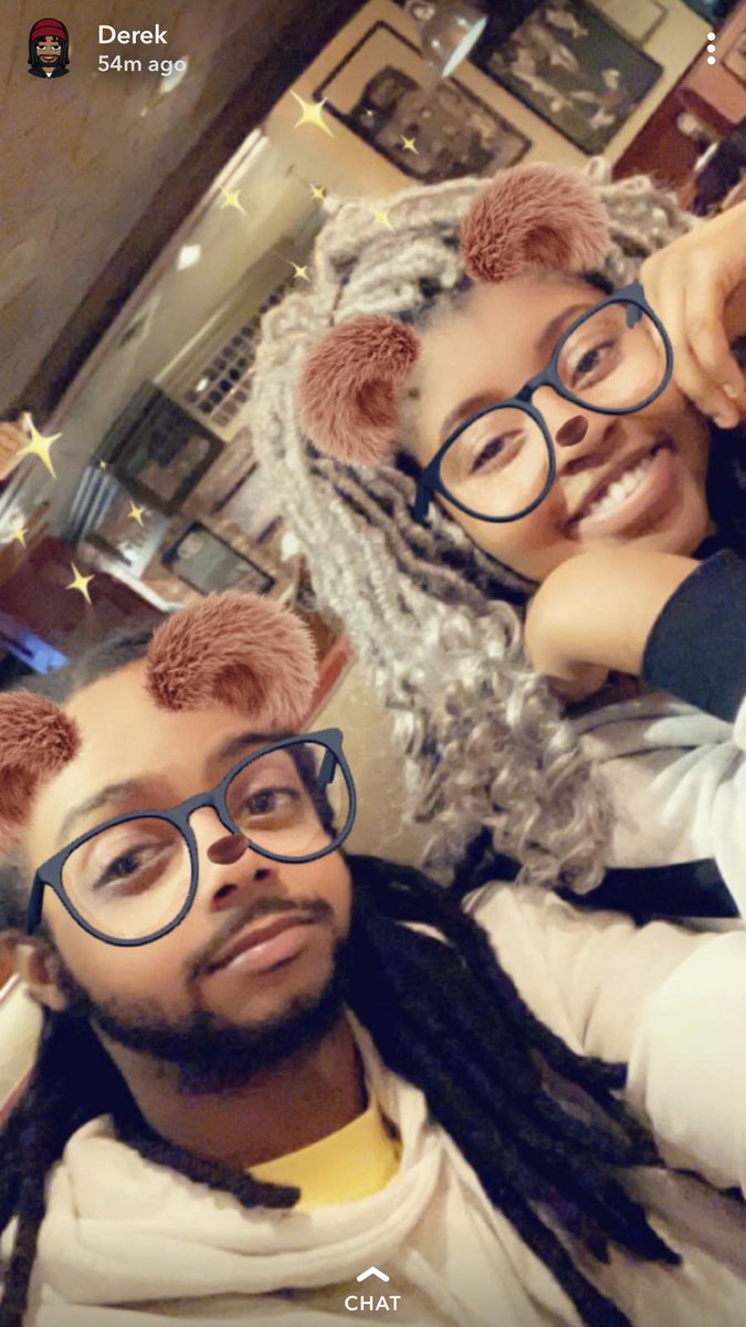 blackgirlbytes's tweet photo. Me and @DerekScarlett3 last night #devCouple #BlackTechTwitter https://t.co/h9AulvxdBy