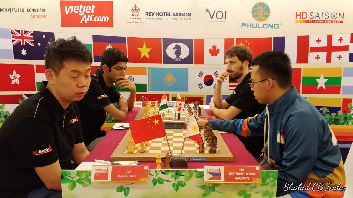 ChessbaseIndia's tweet photo. Vignesh B holds Cheparinov to a draw in round 1 of 9th HDBank International 2019
Indians make a good start in round 1 of @ChessHd . Read more:
https://t.co/xmnWJHMdEZ
#HDBankChess https://t.co/MIYcXTr4Ta