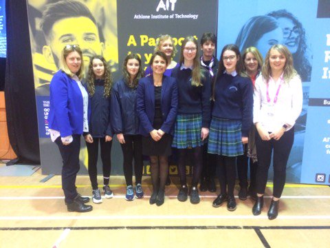OLBAthlone's tweet image. Our #CanSat2019 team, along with fellow TYs &amp;amp; Science teachers were thrilled to be able to attend the #SpaceCareersRoadshow for #EngineersWeek2019 in @AthloneIT this morning.....on this the b'day of cosmonaut; Valentina Tereshkova - 1st woman ever in space in 1963. #GirlsinSTEM