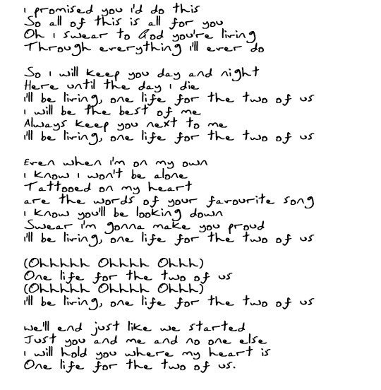 always on X: #TwoOfUs Lyrics to Two Of Us in Louis' handwriting:   / X
