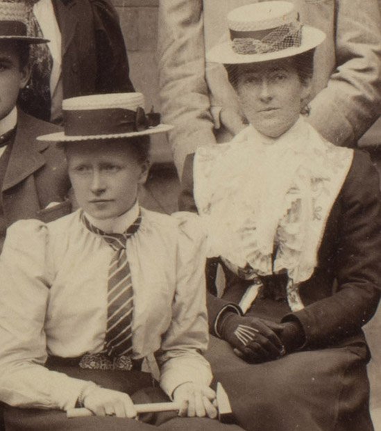 SedgArchivist's tweet photo. Mary McKenny Hughes (rhs) chaperoned young girl-graduates in the 1890s including @Newnham_College student Gertrude Elles who became a graptolite expert & was awarded an MBE for services during WW1. #IWD2019 #explorearchive #exploreyourarchive #WomenInSTEM #histSTM https://t.co/28HP1QOKxj