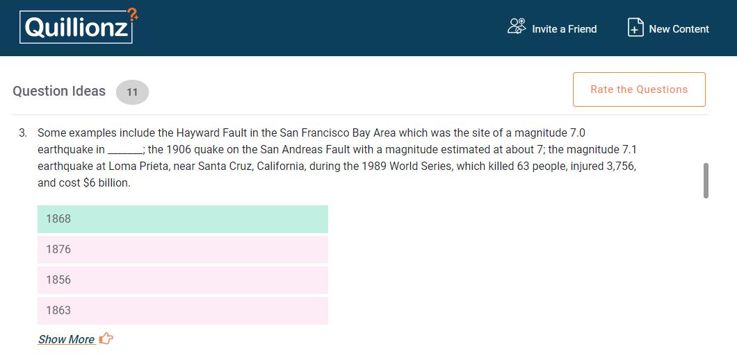 quillionz's tweet image. Creating a weekly quiz? Don&apos;t spend hours on questions. Automate question creation with Quillionz. Upload your content to Quillionz and get questions within seconds. Sign up now. #AI #questiongeneration #free #edtech #toolsforteachers bit.ly/2QcIF5V