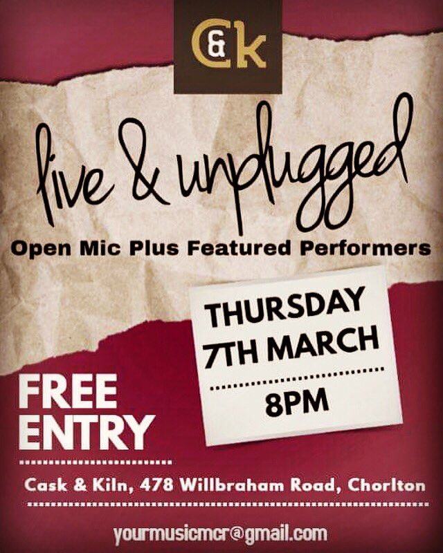 elmoakmusic's tweet photo. @caskandkilnmcr, Chorlton. This Thursday I will be heading down to C&amp;K to perform as a featured artist. Come down if you’re about. All are welcome! .
#manchester #elmo #elmoakmusic #elmoak #guitar #music #live #chorlton #chorltonlife #Thursday #singersongwriter #singer https://t.co/Q11Rr6ezxr