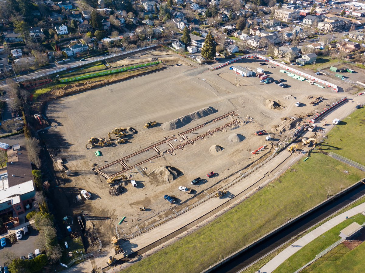 chambersconstr's tweet photo. The first concrete was poured for the new @EugeneCivic Park project. This is an exciting milestone for @eugenecivicalliance, the children of our community and the Kidsports program. #civicalliance #playon https://t.co/LZYDfmUAp5