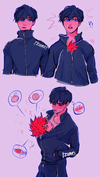 babie birb is hungry...for affection ? #kagehina 