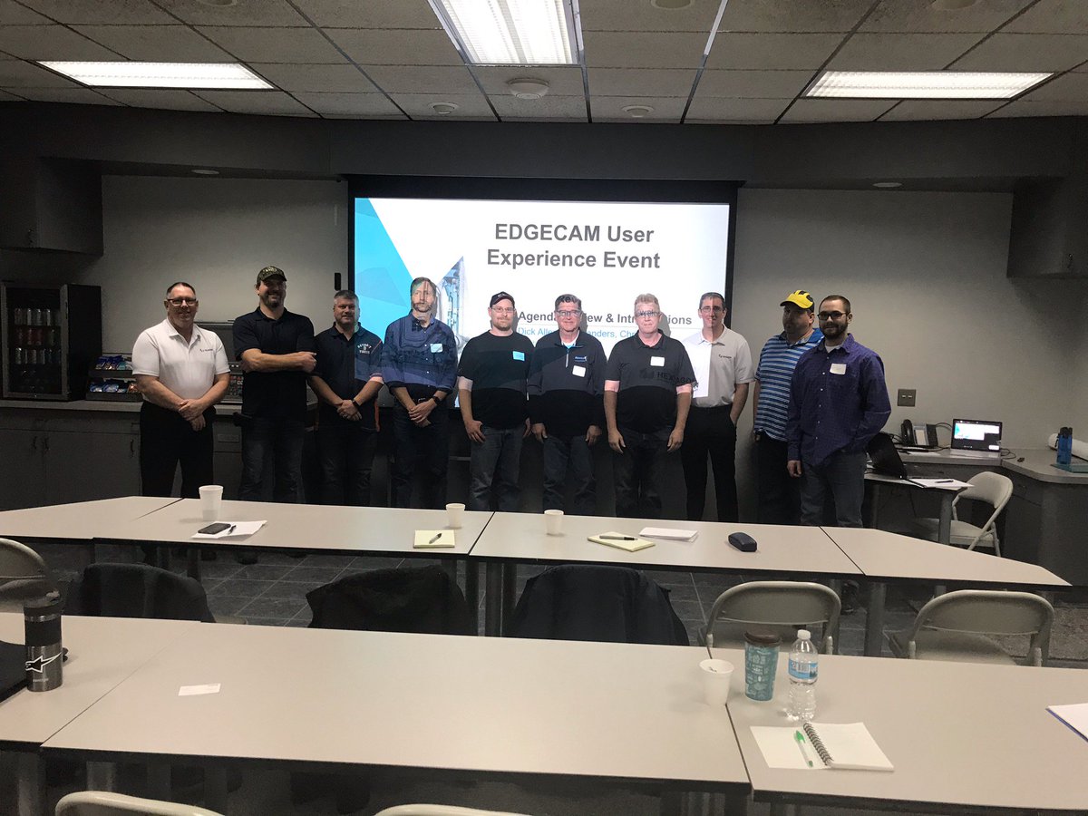DallenMFG's tweet photo. Its been a great 3 day #Edgecam User Experience in Ohio and Michigan. Alot of great knowledge and experience in the meetings. Thanks to all that attended @edgecam @Hexagon_ps @HexagonMI https://t.co/9cBmzq3VUY