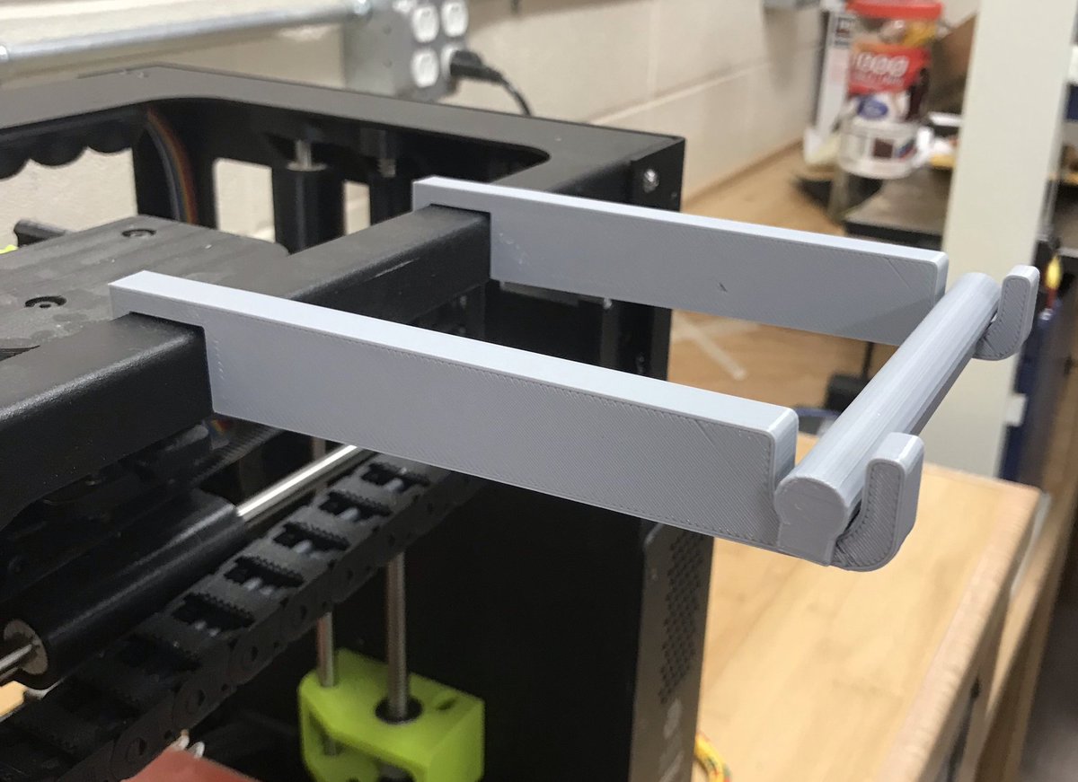 WWHSTechCoach's tweet image. Eng &amp;amp; Tech @WWHSWizardPride #studentengineer O&apos;Kelly #designed a filament spool holder to reduce the space needed to store a @lulzbot3D mini.
Uploaded file @thingiverse to share with others who have limited clearance.
thingiverse.com/thing:3475568
#3Dprinting 
#pbl
#stem
#wizardpride