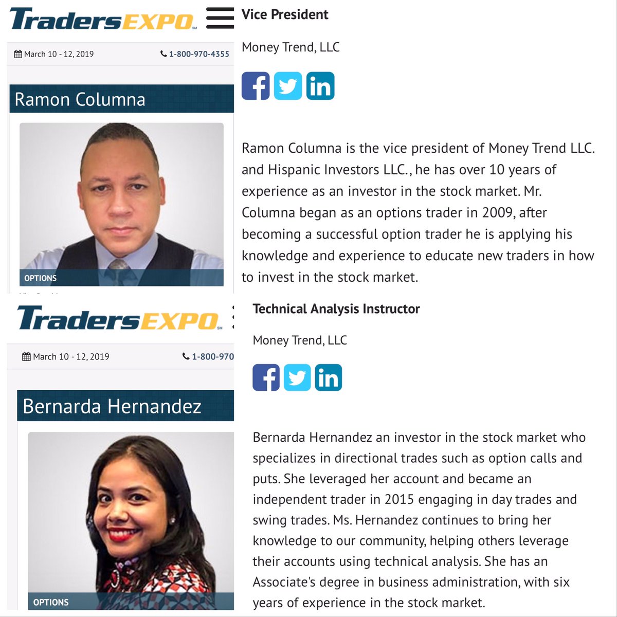 hispanicinvest's tweet image. Únase a nosotros para la 20ª edición anual de TradersEXPO del 10 al 12 de marzo de 2019.

Nueva York Hilton Midtown.

#Tradewiser #moneytrendllc #experiencedtraders #stockmarket #options #moneyshow #boomwallstreet 🏦