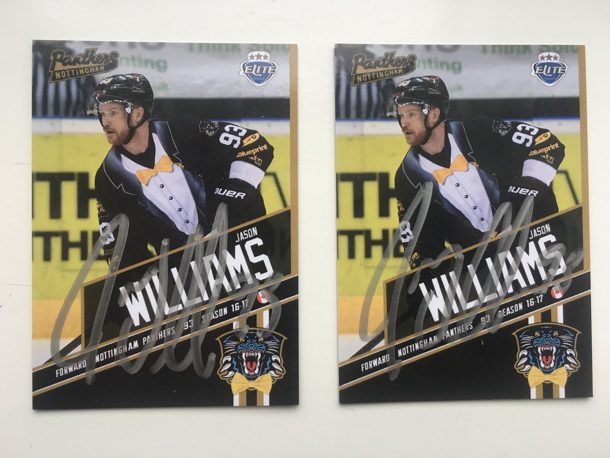 BSTradingCards's tweet image. We have two signed @jason__willy special edition cards from his time at the @PanthersIHC. To win them all you have to do is like the page and retweet this tweet. Winners will be announced March 20th!