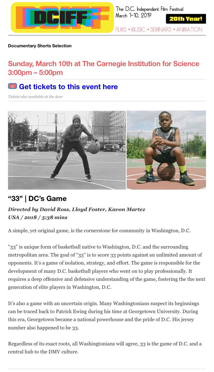 MerchByMartez's tweet photo. Just a kid from Dc with dreams. 
“33” has been selected to two film festivals.

Also this is the official cover for the mini documentary “33” https://t.co/T7MHpHaxCx