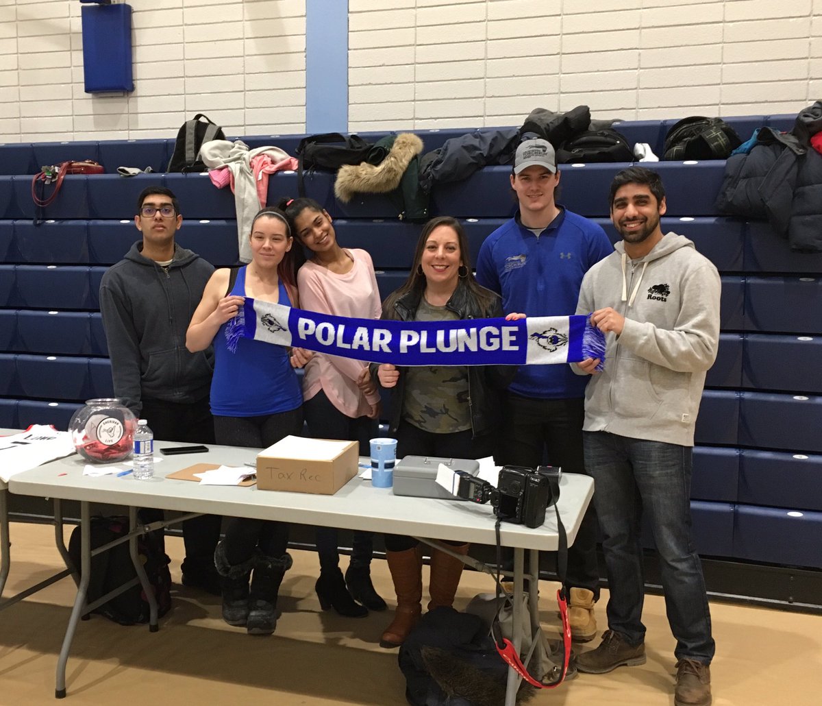 Registration desk <a href="/sheridancollege/">sheridancollege</a> polar plunge in support of <a href="/SOOntario/">Special Olympics Ontario</a>