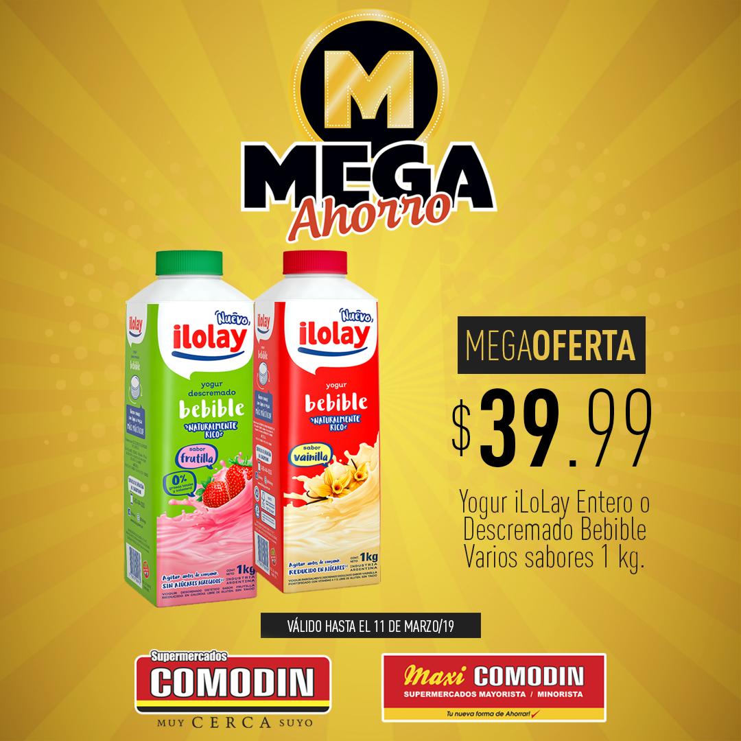 supercomodin's tweet photo. Imperdible #Oferta #MegaAhorro
Yogur iLoLay Entero o Descremado Bebible 1 kg. Varios sabores a solo $39,99
Válido hasta el 11 de Marzo/19
https://t.co/Nl3hH0LqxX
Te esperamos por nuestras sucursales de #Maxicomodin y
#SupermercadosComodin
#Jujuy #Salta https://t.co/GR4sCe2oNN