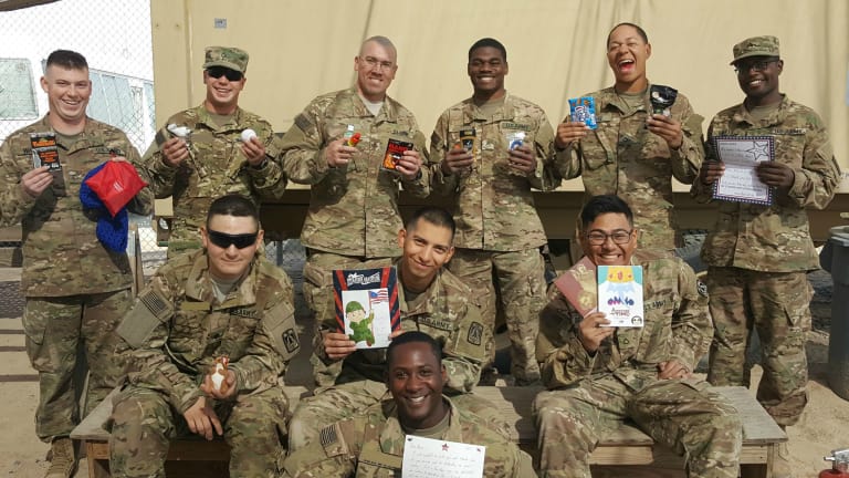 sharegivedo's tweet photo. #TBTfeature Operation Gratitude send care packages filled with entertainment, hygiene, and handmade items, non-perishable snacks, and personal letters of appreciation to U.S. Troops, First Responders, Veterans, Military Families, and Wounded Heroes &amp; their Care Givers. https://t.co/zNky7Bknap