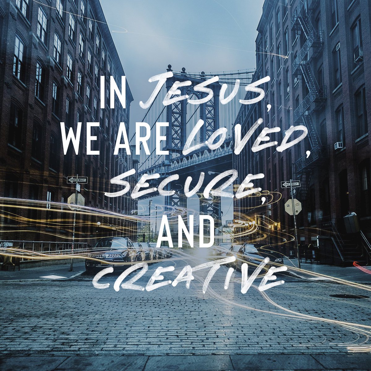 valleycreek's tweet photo. "In Jesus, we are loved, secure, and creative." Watch this past weekend's message at https://t.co/Hwii9Jy6NA! #VCCSpringBreak #ItsTimeToTakeABreak https://t.co/Uu6eoCyso6
