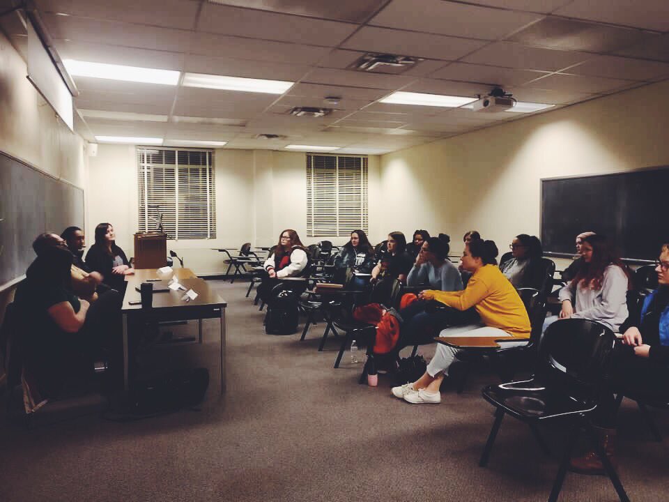 okstate_aoe's tweet photo. A HUGE thank you to our guest panelists at last nights Research Info Night! Professors @FordVersyptLab, our faculty advisor, and Dr. Shah along with students Joanna Quiah and Erin Roark answered questions about their research, how to get into it, time commitment, and more! https://t.co/PODjCi8JCT