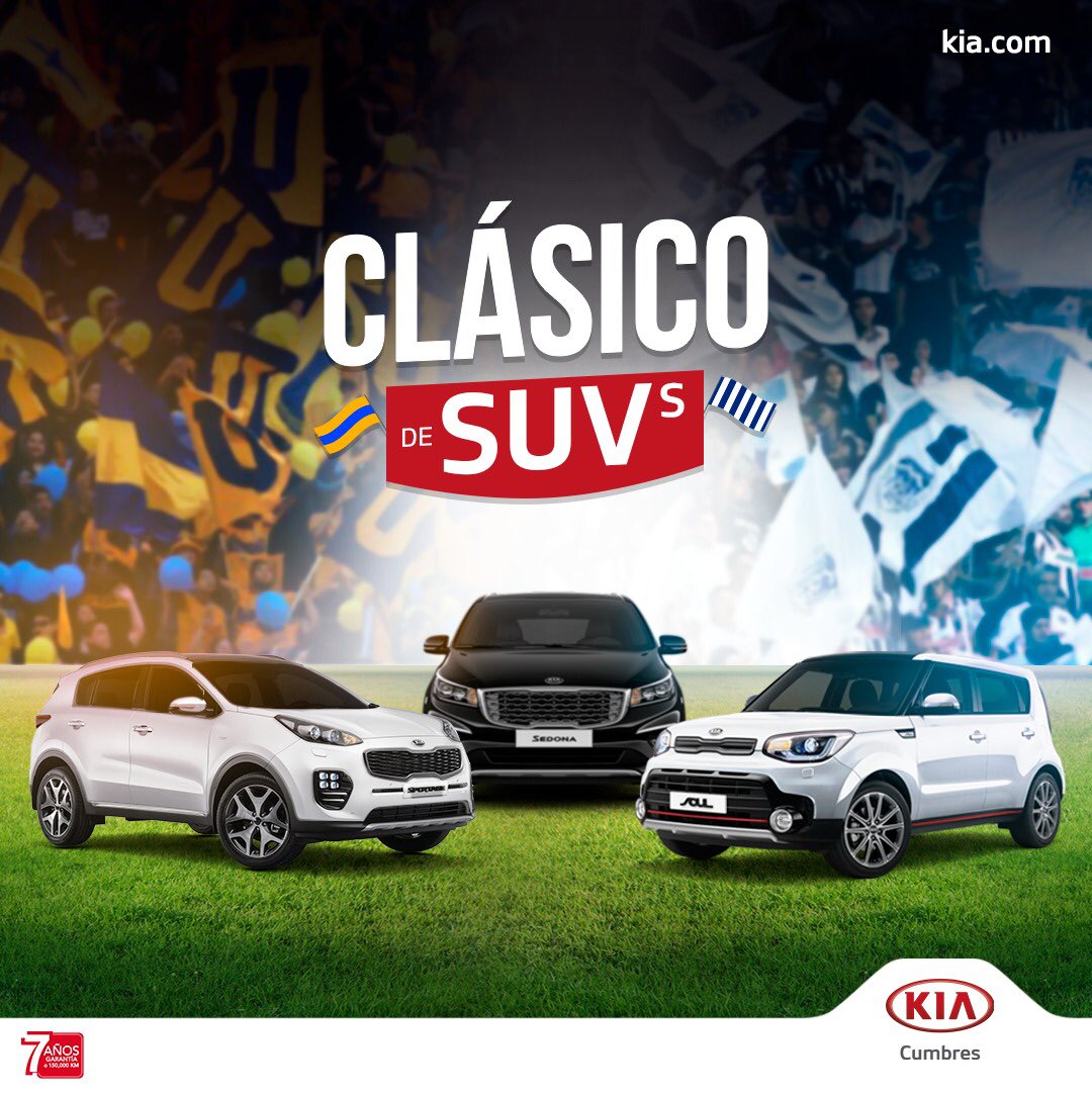 KiaCumbres's tweet photo. ¡Este fin de semana es de #ClásicoDeSUVs! 🔥

Aprovecha las increíbles promociones que encontrarás en #KIACumbres 👇🏽

✅#KIASportage con seguro GRATIS
✅#KIASedona con bono de $40,000
✅#KIASoul con bono de $20,000 o seguro GRATIS

El día estará ideal para estrenar un #KIA https://t.co/AWWyTss3wd