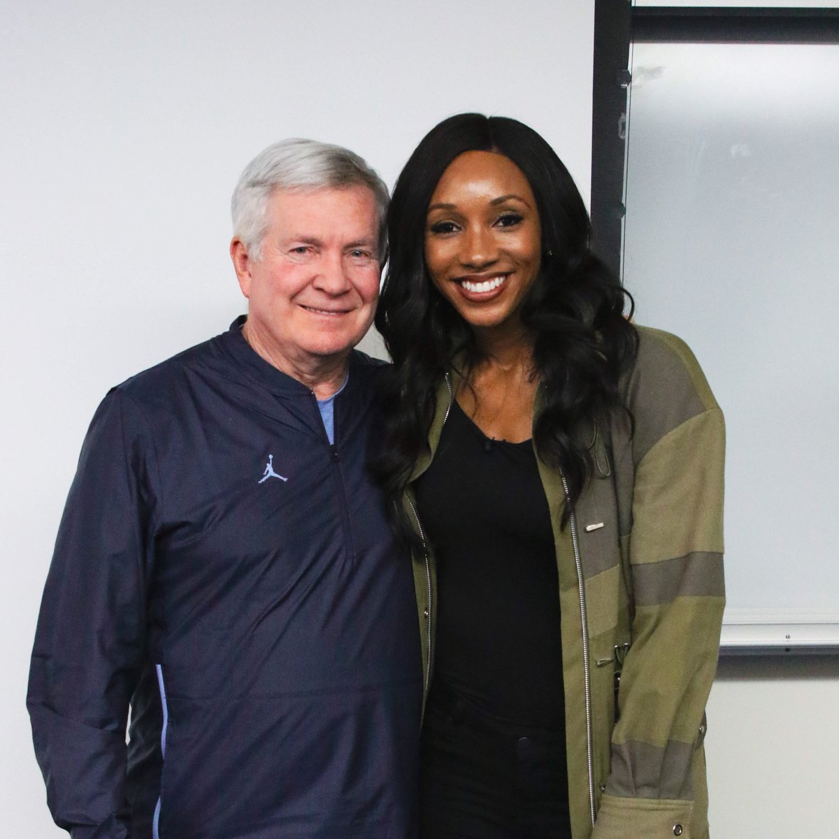 What a treat to have my great friend <a href="/MariaTaylor/">Maria Taylor</a> in the facility to help our guys with some media training. Maria is an absolute star. Thanks for being here. 

#CarolinaFootball