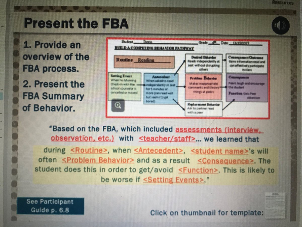 KSinclair6's tweet image. Great scripting to help present the FBA to teams #ccs_ec #module6