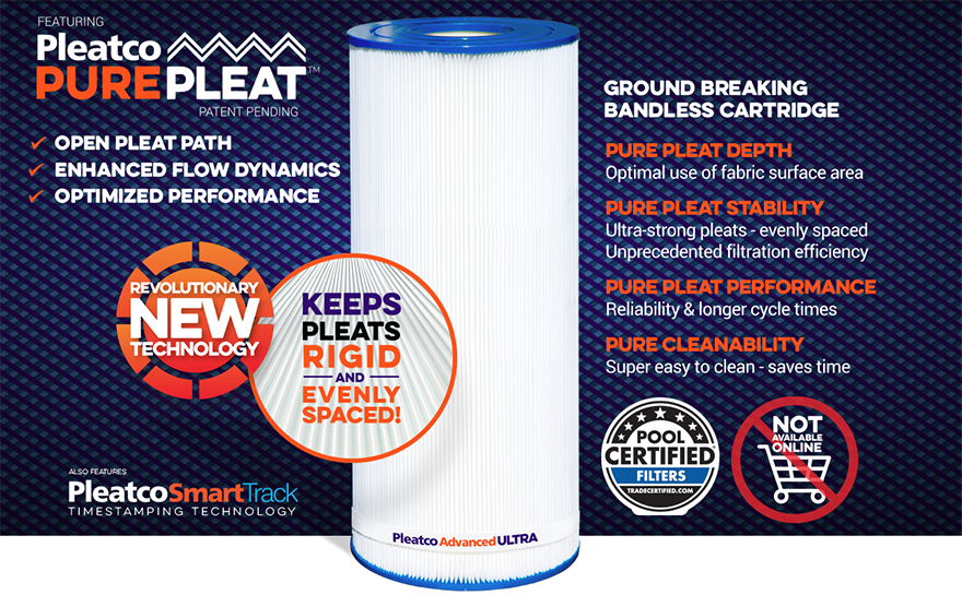 PleatcoPoolSpa's tweet photo. Pleatco #AdvancedUltra #FilterCartridge featuring Pleatco #PurePleat
* Open Pleat Path
* Enhanced Flow Dynamics
* Optimized Performance
#CleanWater #Filtration
#Pool https://t.co/s3E61FEkel