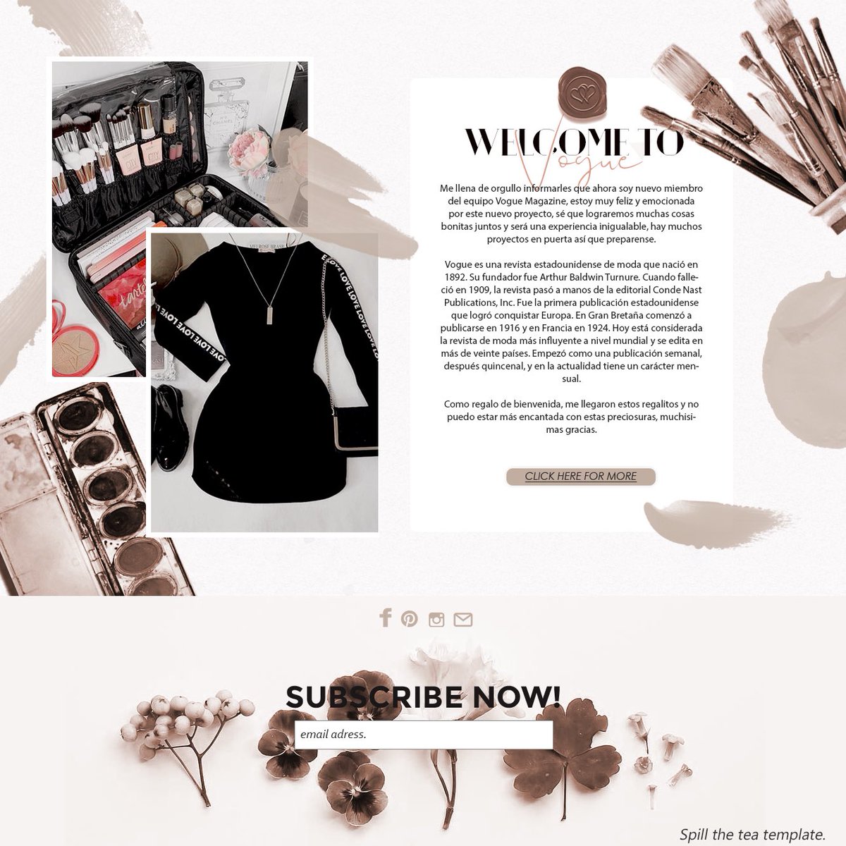 ₇; #WelcomeToVogue.