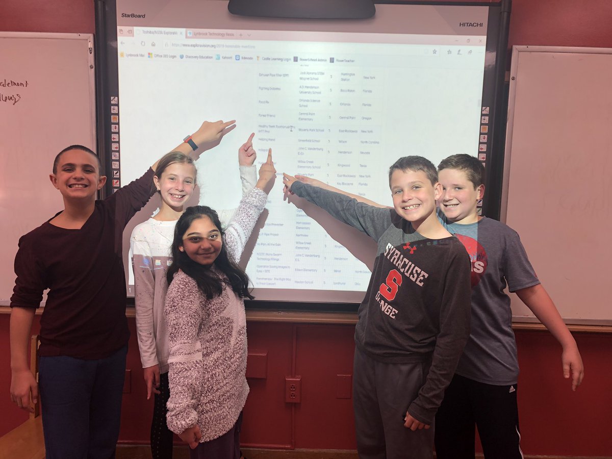 teamteichman's tweet photo. #GiveAHoot for our Voyagers. I COULDN’T BE PROUDER of ALL of our ExploraVision teams. You worked so hard and have so much to be proud of! Congratulations ExploraVision Honorable Mention groups SphingoDonor, TherapyMe, HTT Pro &amp; J Squared. Thank you Lynbrook high school mentors! https://t.co/ZfsuREiF3c