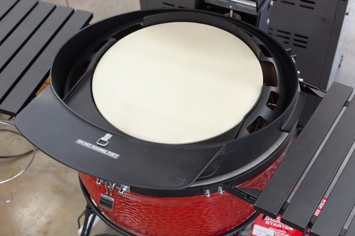 atbbq's tweet photo. It's online and ready for sale! 🍕Check out the new DoJoe. You'll now be able to recreate your favorite wood-fired pizzas effortlessly on your Kamado Joe. Click to learn more: https://t.co/jomaWimRN7 #kamadojoe #dojoe #pizzagrill #woodfiredpizza #ceramicgrill https://t.co/P5rHIQKoae