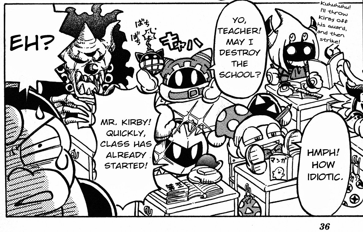 Kirby the teacher.