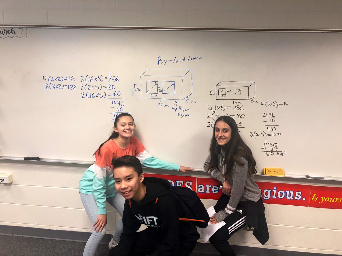 missfrenchmath's tweet photo. Proud teacher alert! π¨ After struggling through a few practice problems, students voluntarily made up their own challenge problem and solved it to ensure mastery! Their perseverance and problem solving skills were on showcase today. #inspire67 #stemd67 https://t.co/UPi4LJMoFp