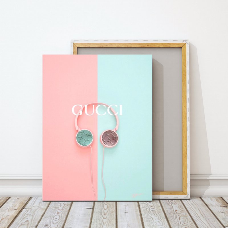 Twitter এ Funcy Art Gucci Ggキャンバス 色使いが大人可愛い あのグッチの特徴でもある ダブルgがヘッドフォン部分に オシャレで素敵なアートをあなたの部屋に飾ってみてください ヘッドホン 音楽 ミュージック インテリア アート ポスター 大人