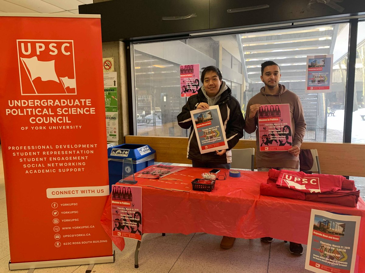 YorkUPSC's tweet photo. Hey there Yorkies! Just a heads up, we will be tabling both the coming Tuesday and Wednesday of next week. Be sure to stop by. https://t.co/Olx84RQJIF