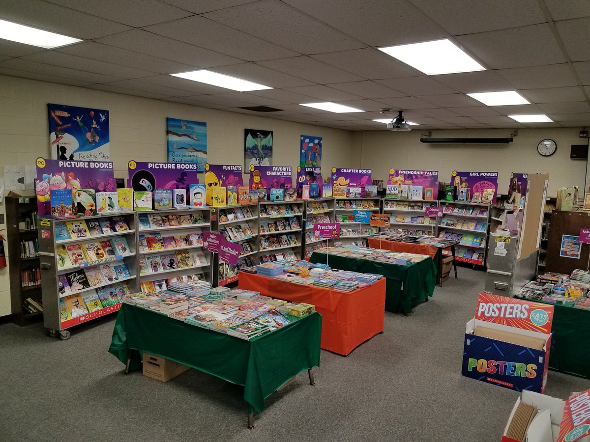 It's nice and warm inside Dike Elementary library. Come support our @Scholastic #BookFair tonight until 7:45! #DNHreaders #rollblue #sharetheloveofreading We'll be open again Monday night as well.