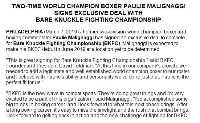  Paulie Malignaggi has signed with the Bare Knuckle Fighting Championship  D1FAX3qX0AAlOl1
