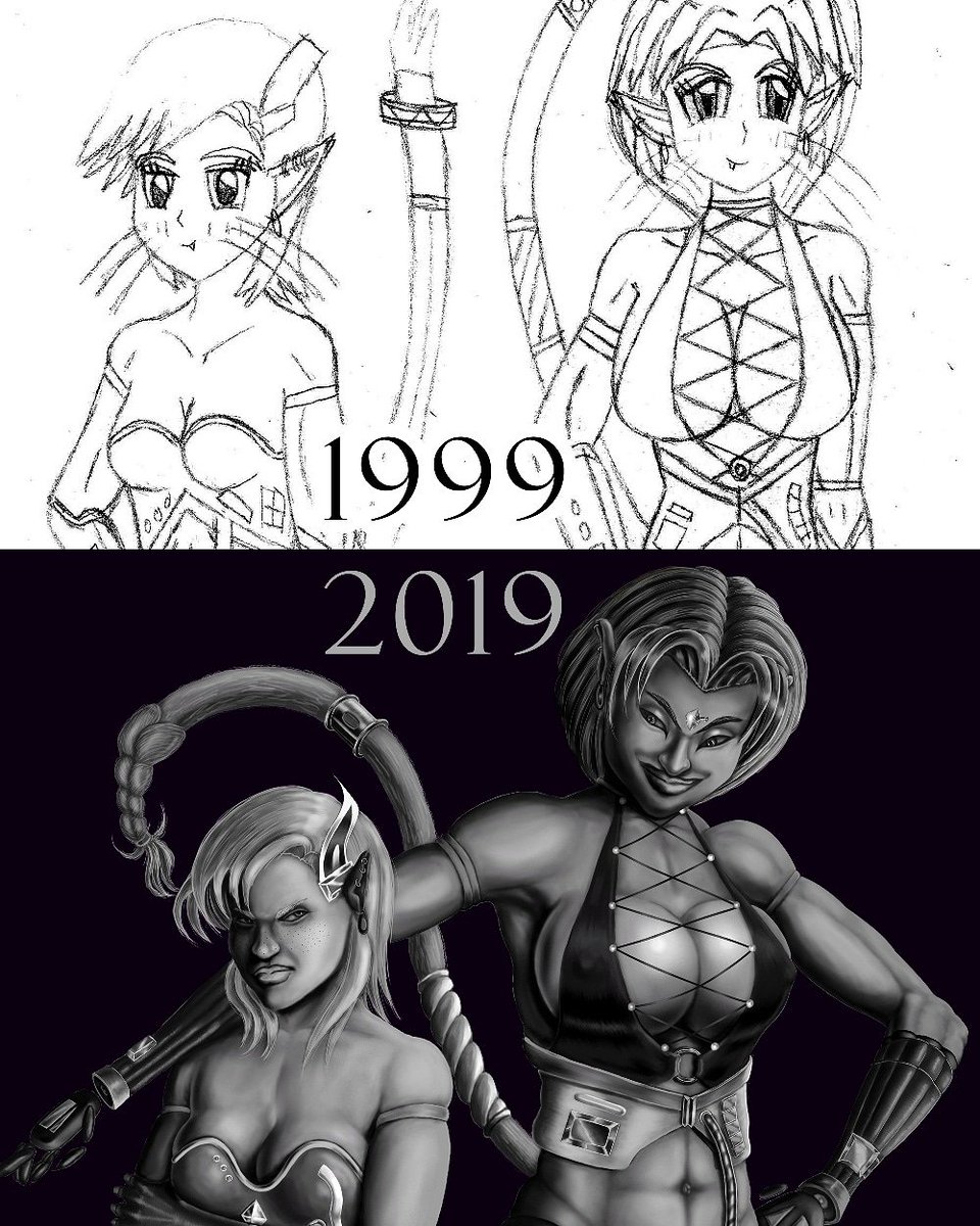 LifeForever3's tweet photo. How about a #20yearchallenge?
#art #illustration #illustrator #drawing #digitalart #nevergiveup #10yearchallenge #throwbackthursday #tbt #throwback #thursday #anime #cat #catgirl #wip #painting #atlanta #atlantaillustrator #DeForrest #LifeForever @corelpainter @photoshop @wacom https://t.co/ZRkdBqd66L