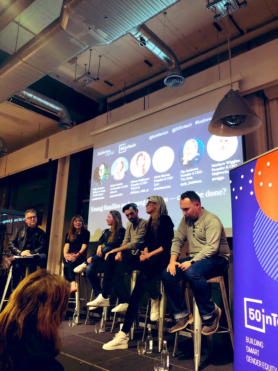 . <a href="/Pip_Jamieson/">Pip Jamieson</a> talking honestly (and hilariously) about going through IVF and the choice of building a business and having a family. <a href="/balderton/">Balderton Capital</a> @50inTech #startups #family #betterbalance