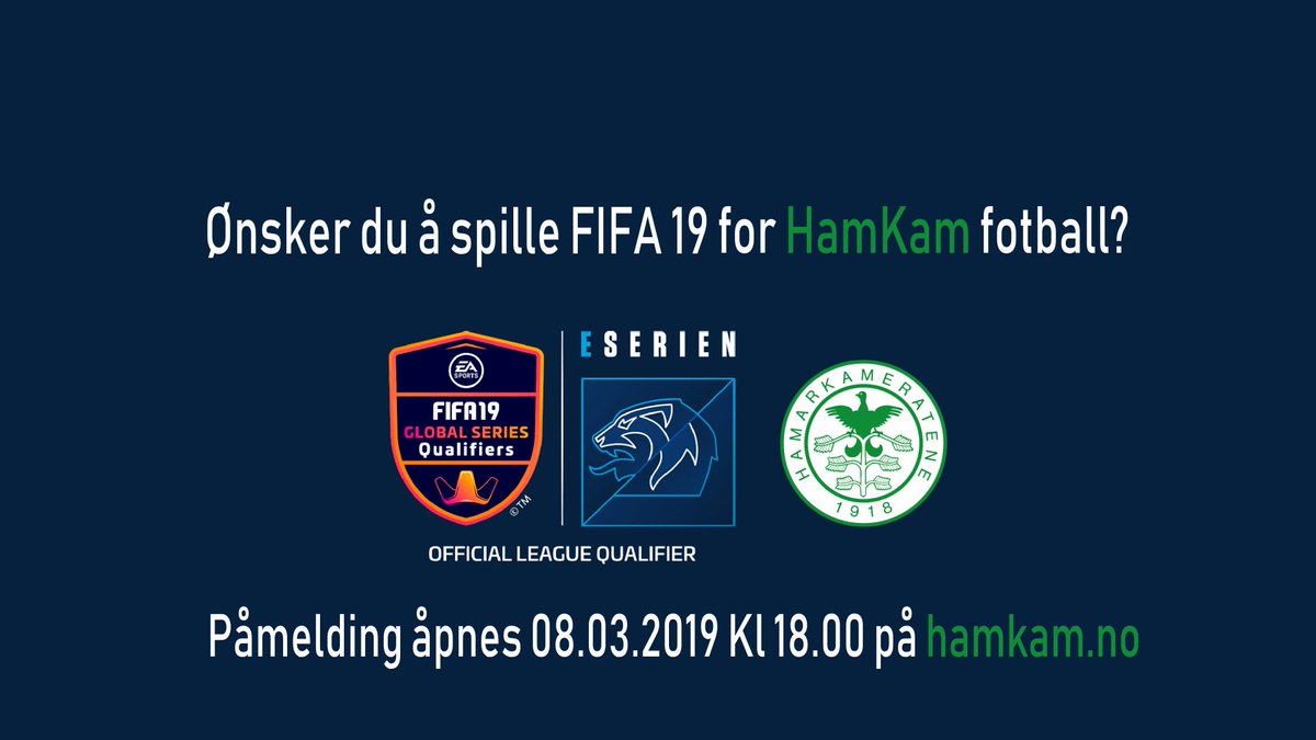 VENTETIDEN ER SNART OVER🔥

Nå kan bli du HamKams første E-sport spiller!

I morgen Kl 18.00 åpner påmeldingen til årets FIFA19 turnering🤩 Spre budskapet 🎮⚽️ #fifa19 #esport