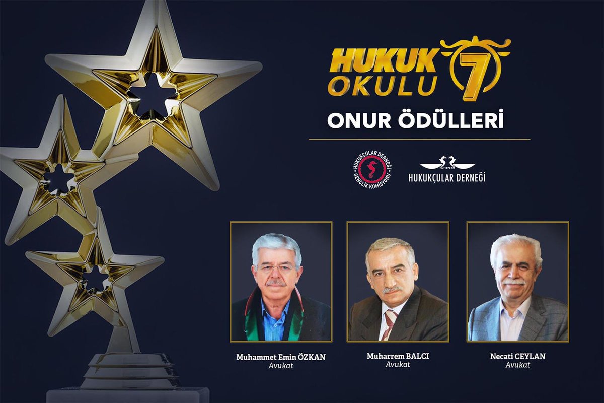 Hukuk Okulu’nda öğrenci arkadaşlarımıza dersler verirken, üstadlarımızı da unutmadık. İşte Hukuk Okulu 7 Onur Ödülleri!