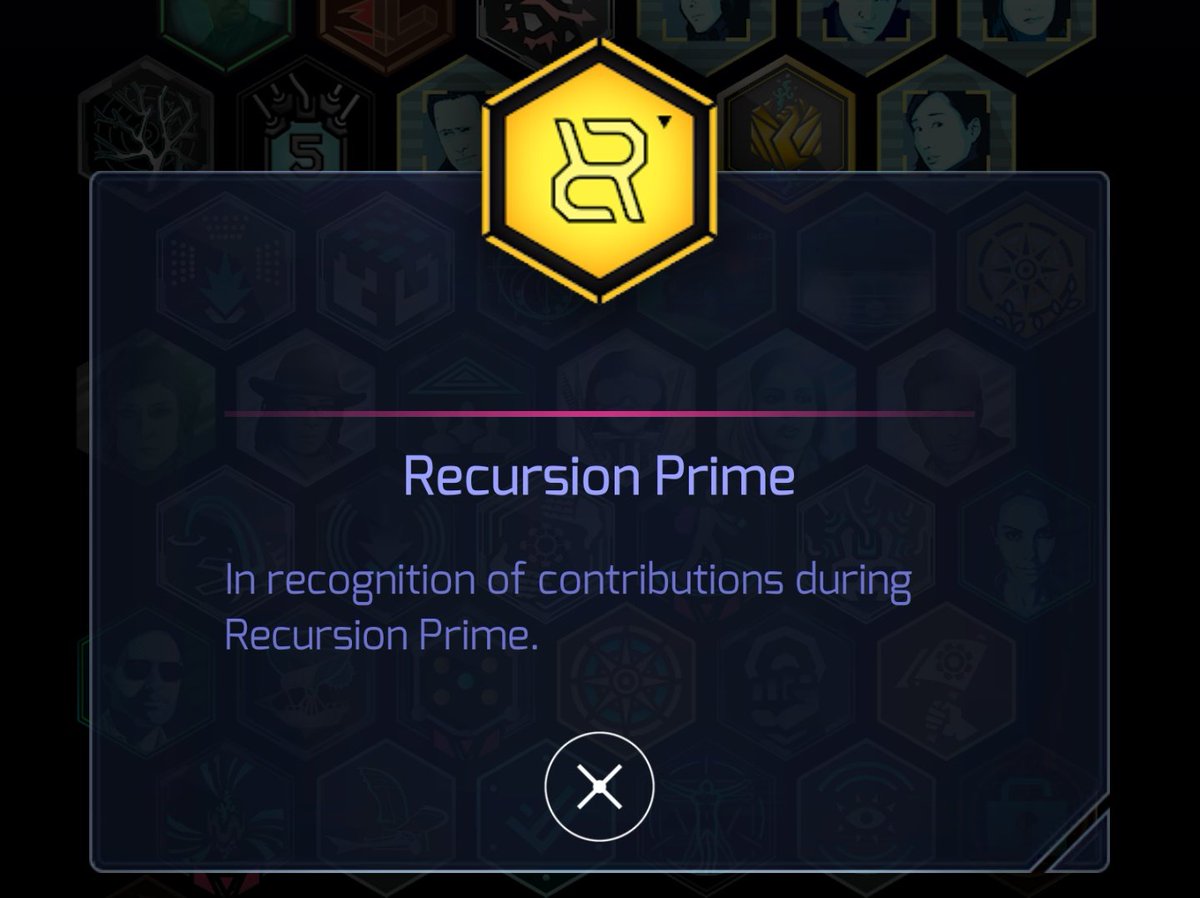 OTLNDR_X's tweet image. It...  Finally...  Happened!! 😍

#RecursionPrime #Badge #Ingress #Niantic #Enlightened