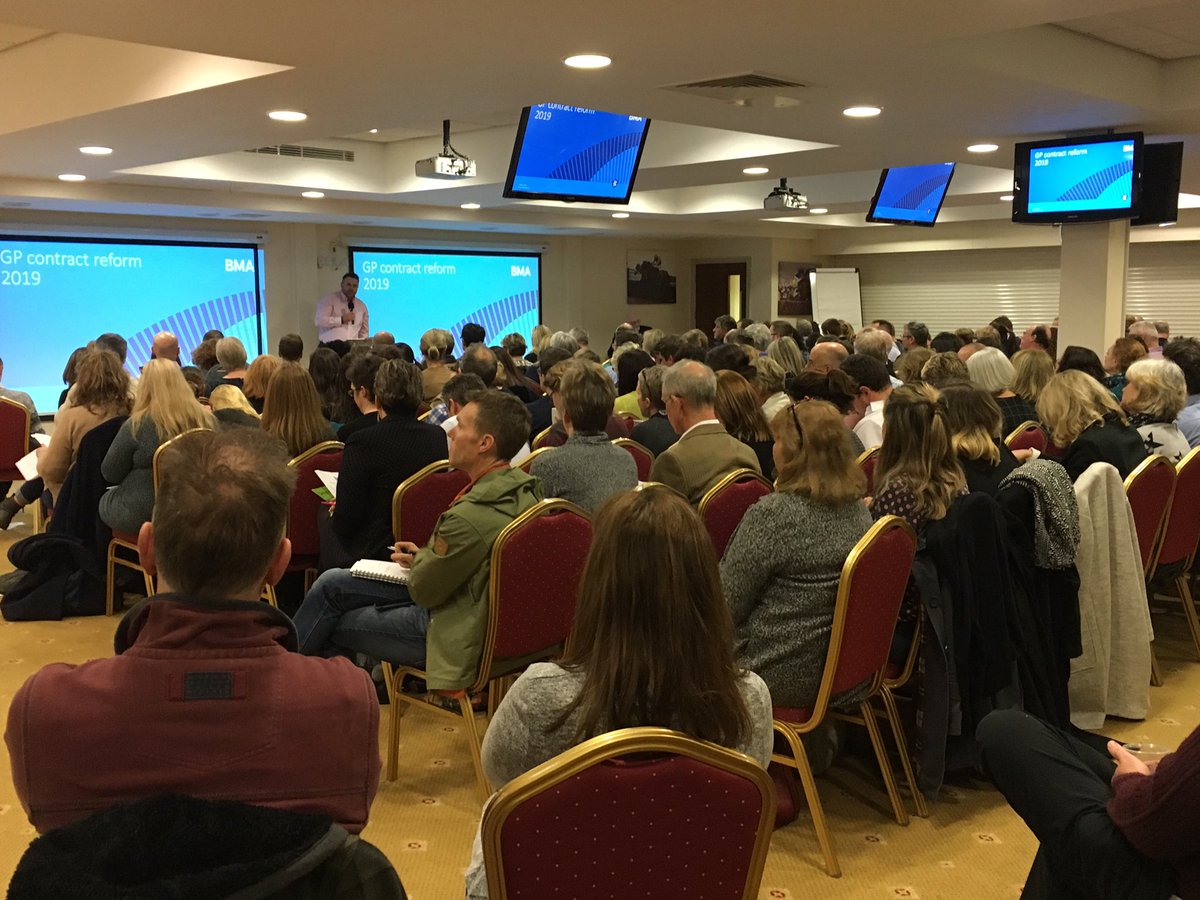 BMAElaine's tweet photo. 200 Devon GPS, Practice Managers, Primary Care stakeholders gathered @ExeterRaces to hear @MarkSanfordWood Deputy Chair GPC sharing good news for General Practice #GPContract https://t.co/vFjZdPkCHc