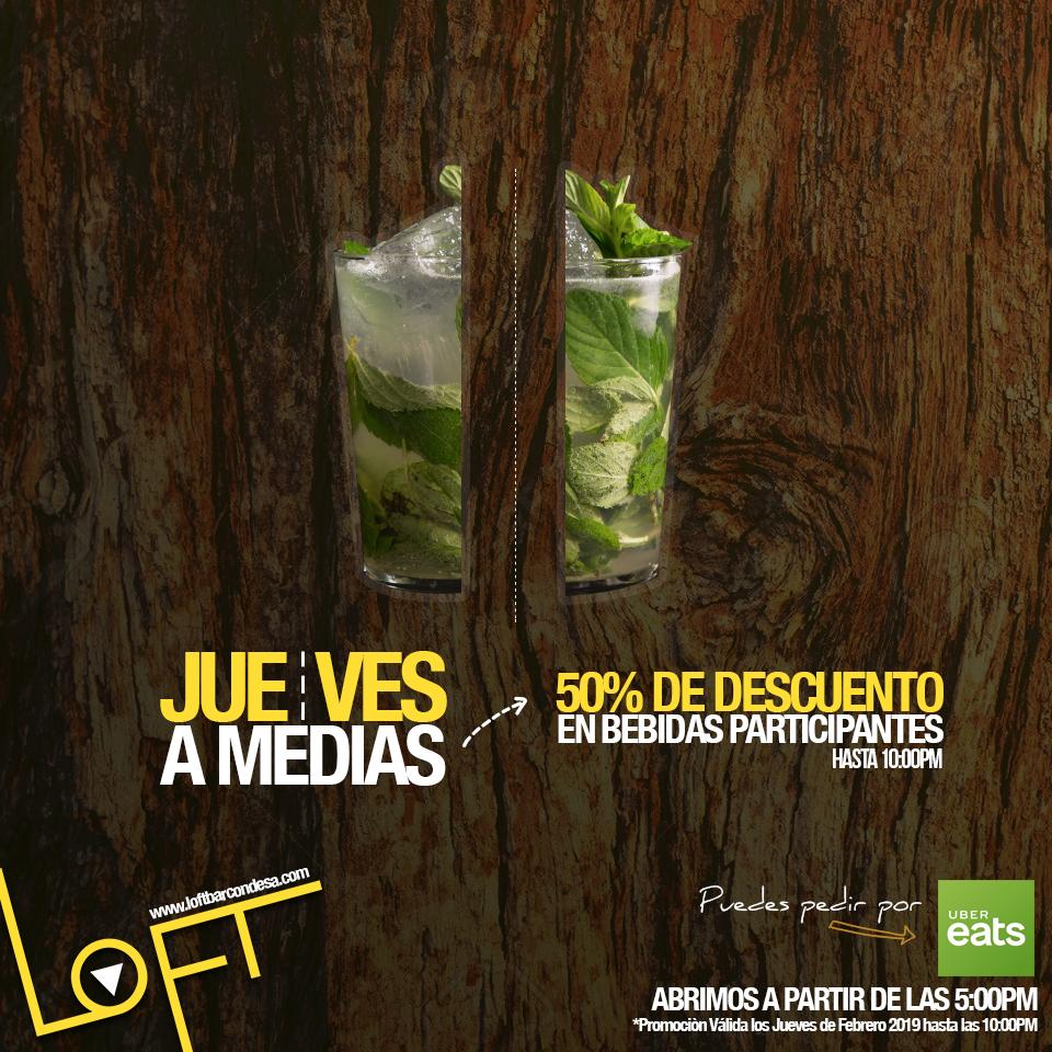 ¿No te gustaría refrescarte con este calor? Te esperamos a partir de las 05:00pm a que aproveches nuestro 50% de descuento en bebidas preferenciales. 👌👌👌👌👌

loftbarcondesa.com

#WeLOFTYou #DoWhatYouLOFT #Condesa #CondesBar #RomaCondesa #Jueves #FelizJueves #CDMX