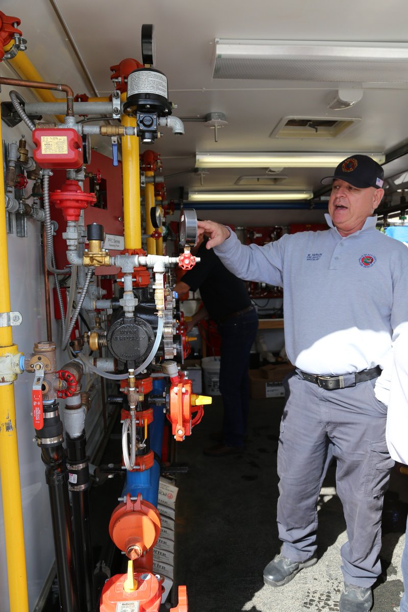 PBCFR's tweet photo. Bureau of Safety Services #TeamPBCFR attended Sprinkler Valve Training Class from Reliable Sprinkler Company and their Valve Trailer at Farmer & Irwin in Riviera Beach today. #KeepingYouSafe #FireInspectors #FireSafety https://t.co/BJCA4yrZZZ