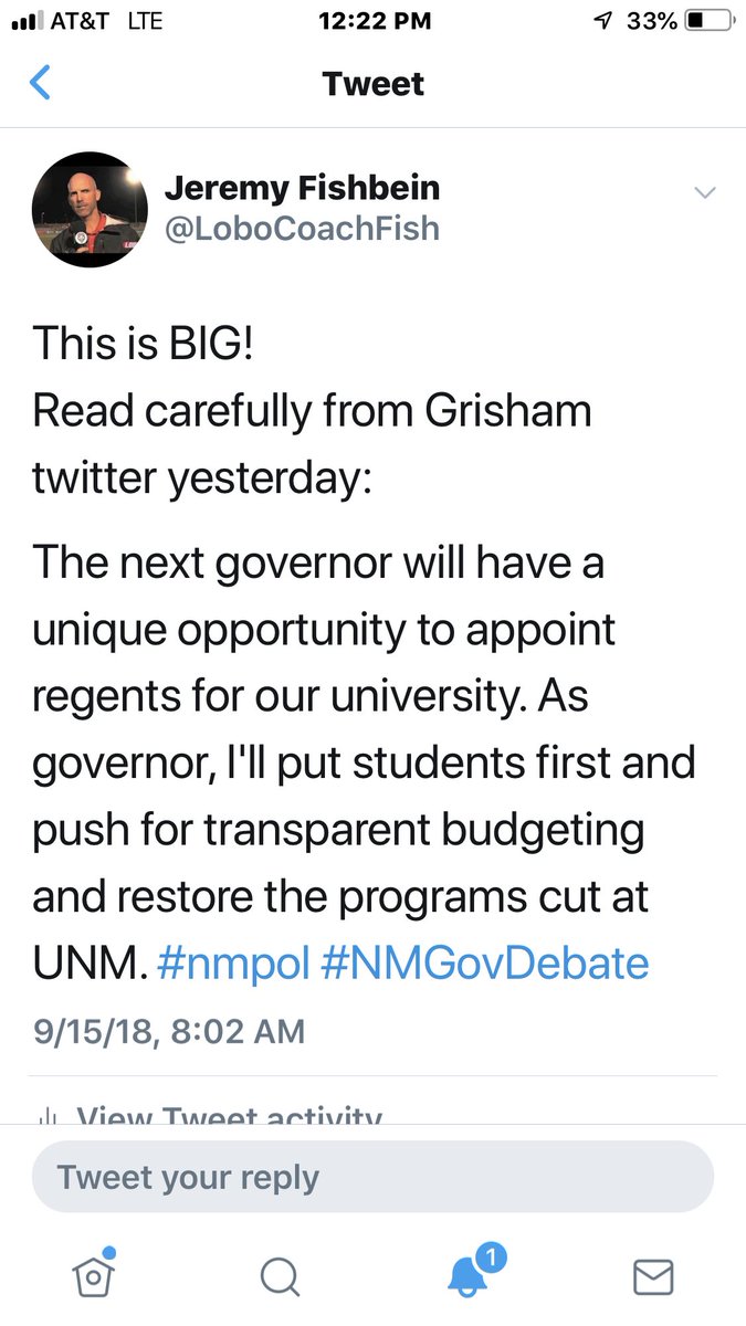 On September 15th Governor Lujan Grisham said she would restore sports at UNM. I still BELIEVE!