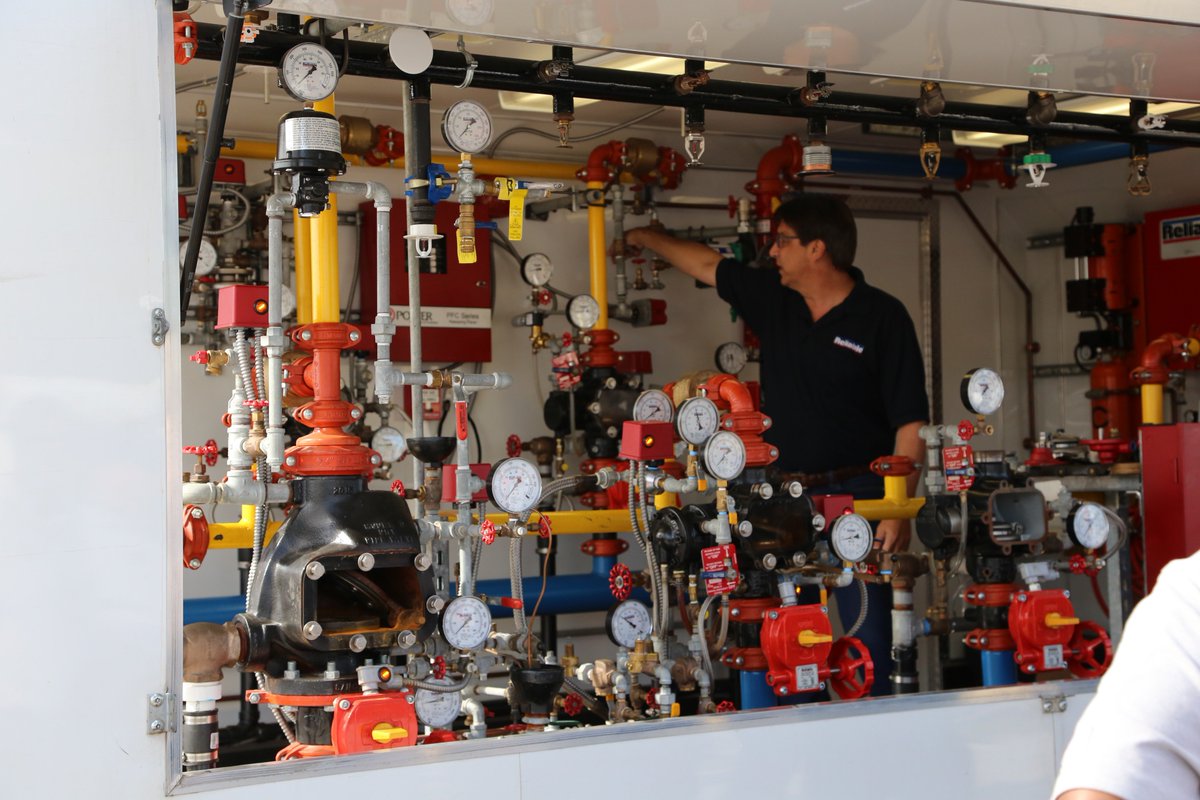 PBCFR's tweet photo. Bureau of Safety Services #TeamPBCFR attended Sprinkler Valve Training Class from Reliable Sprinkler Company and their Valve Trailer at Farmer & Irwin in Riviera Beach today. #KeepingYouSafe #FireInspectors #FireSafety https://t.co/BJCA4yrZZZ